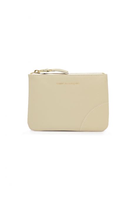 zip wallet unisex ecrù COMME DES GARÇONS WALLET | SA8100802